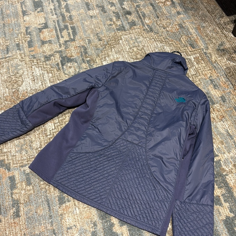 North Face jacket purple/teal XL